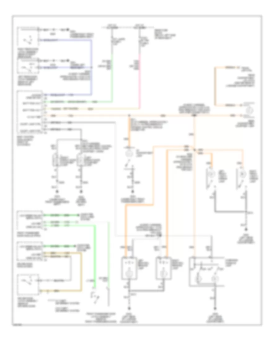 Электросхема подсветки для Buick Lucerne CXS 2006