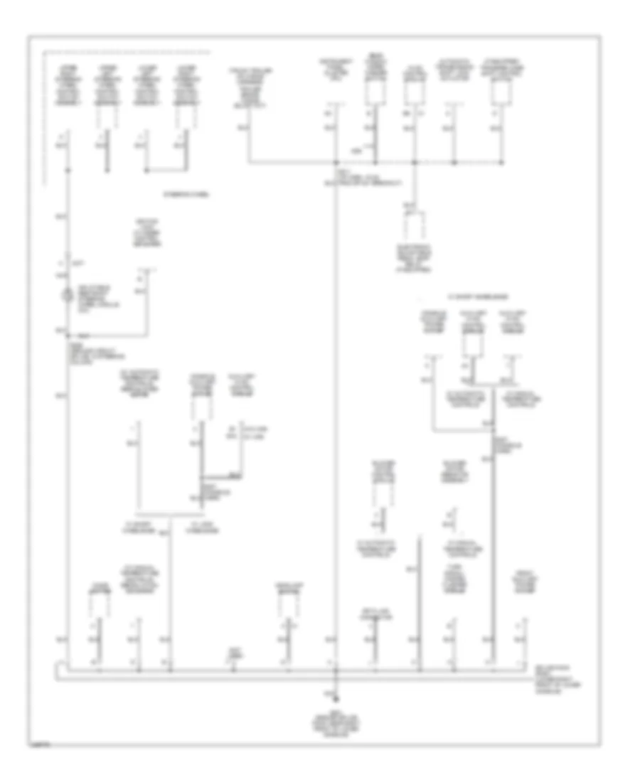 Электросхема подключение массы заземления (3 из 6) для Buick Rainier 2006