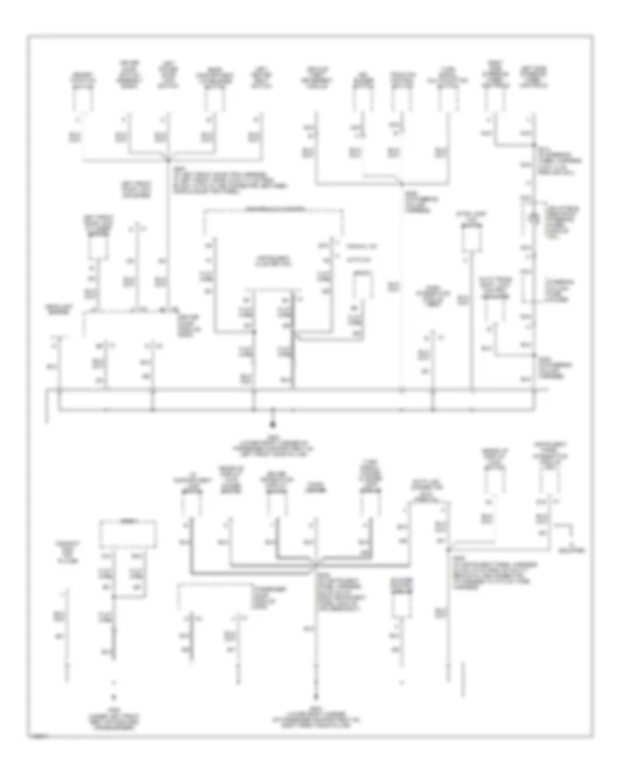 Электросхема подключение массы заземления (2 из 4) для Buick LeSabre Limited 2000