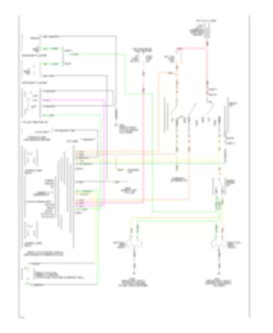 Электросхема фар, без DRL, С Страж Сумерек для Buick Roadmaster Limited 1994