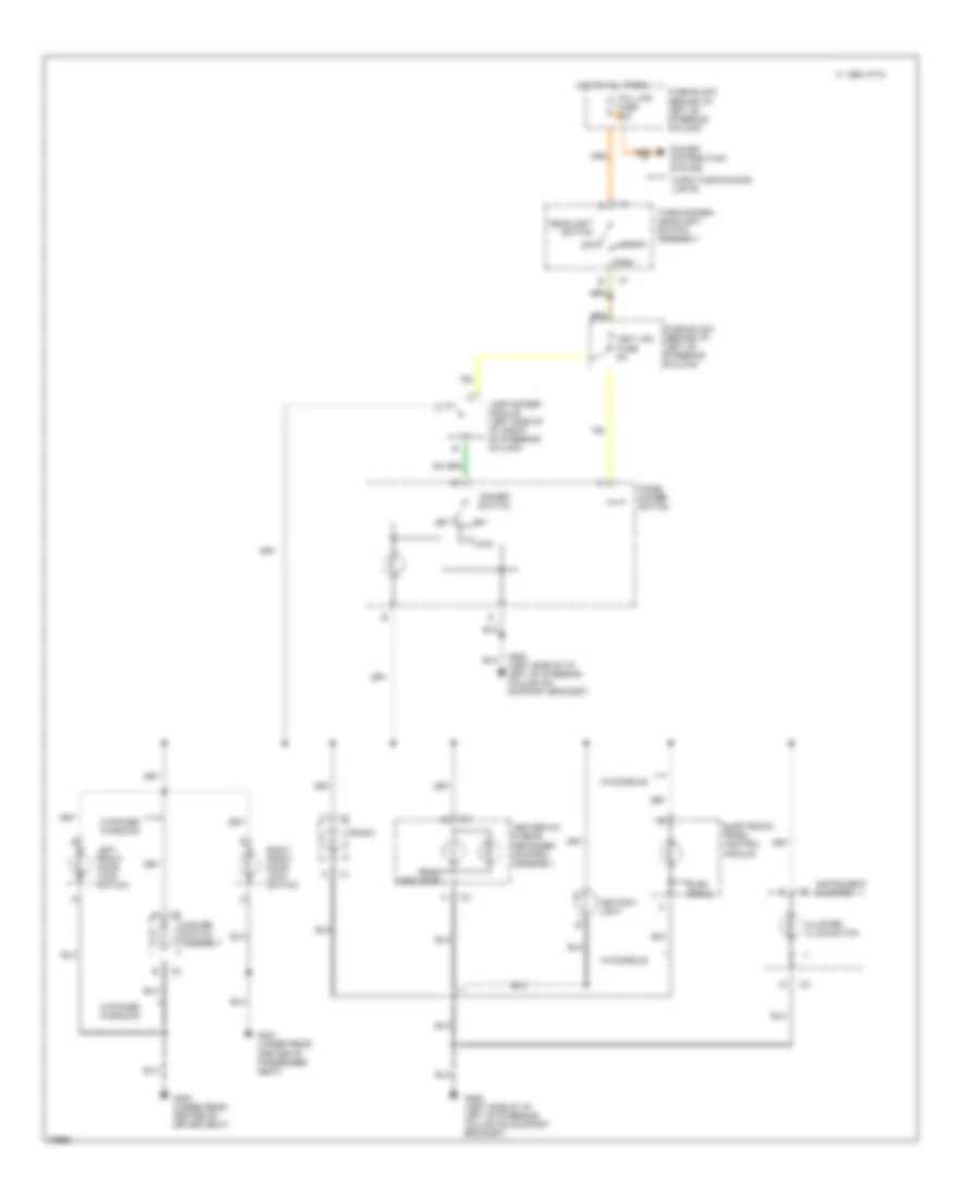 Электросхема подсветки приборов для Buick Skylark Custom 1994