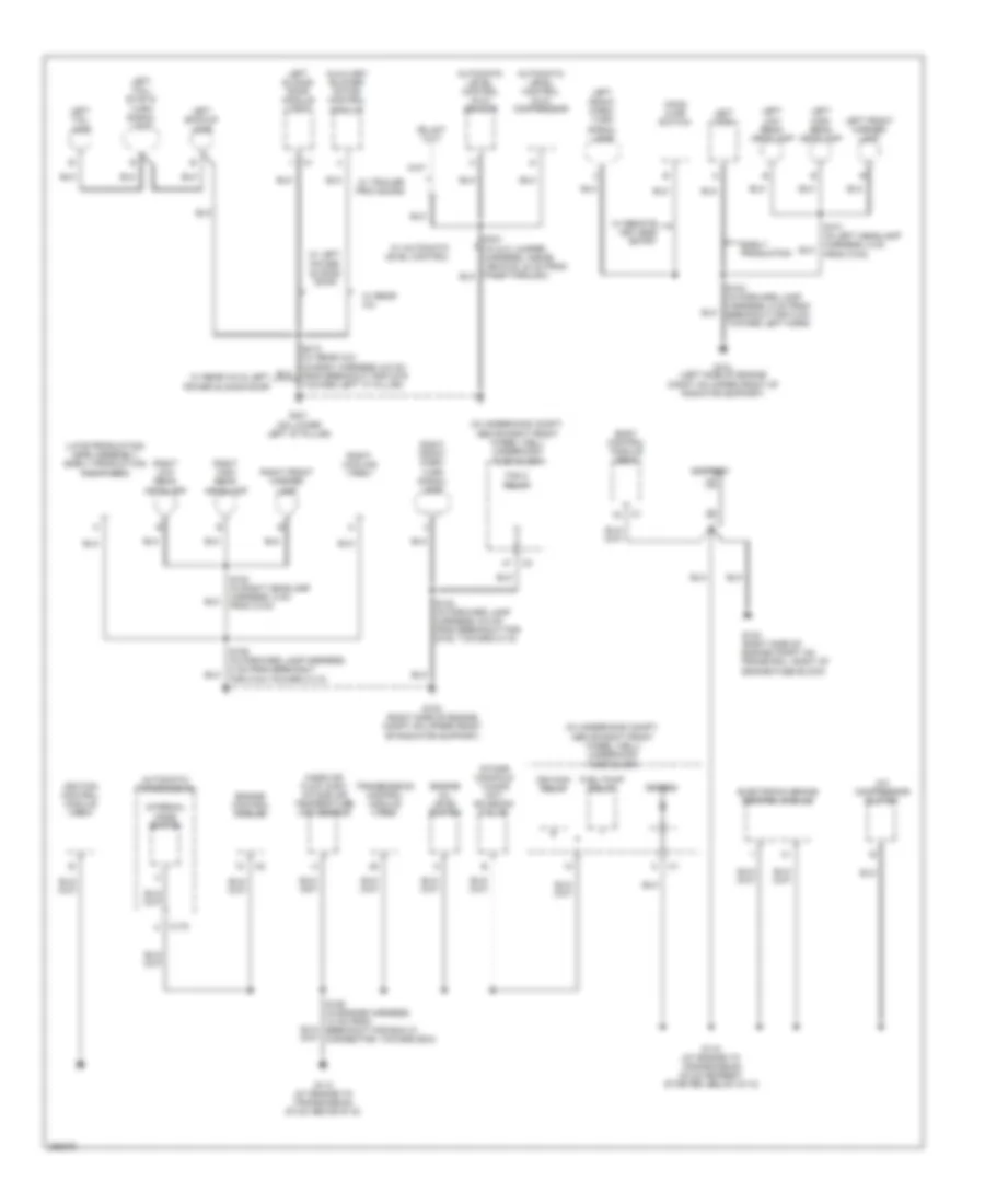 Электросхема подключение массы заземления (1 из 4) для Buick Terraza CX 2007