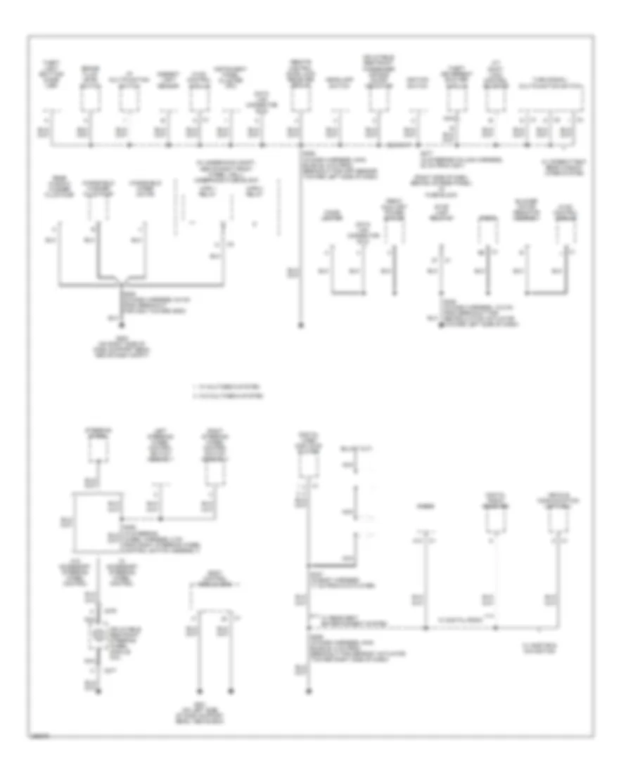 Электросхема подключение массы заземления (2 из 4) для Buick Terraza CX 2007