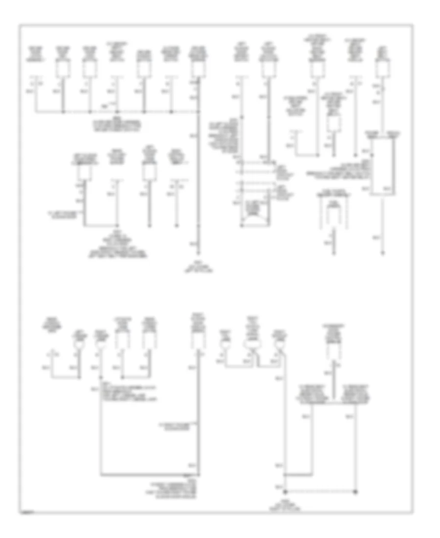 Электросхема подключение массы заземления (3 из 4) для Buick Terraza CX 2007