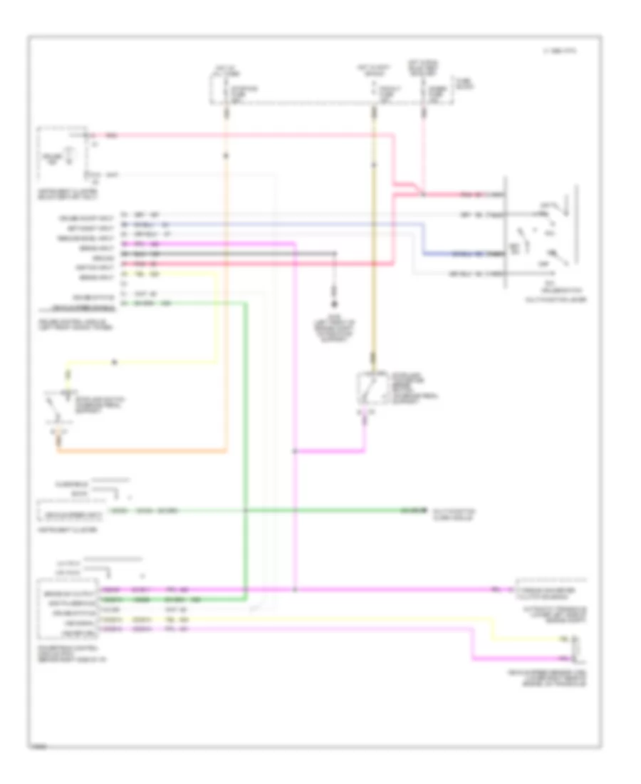Электросхема системы круизконтроля для Buick Century Special 1995
