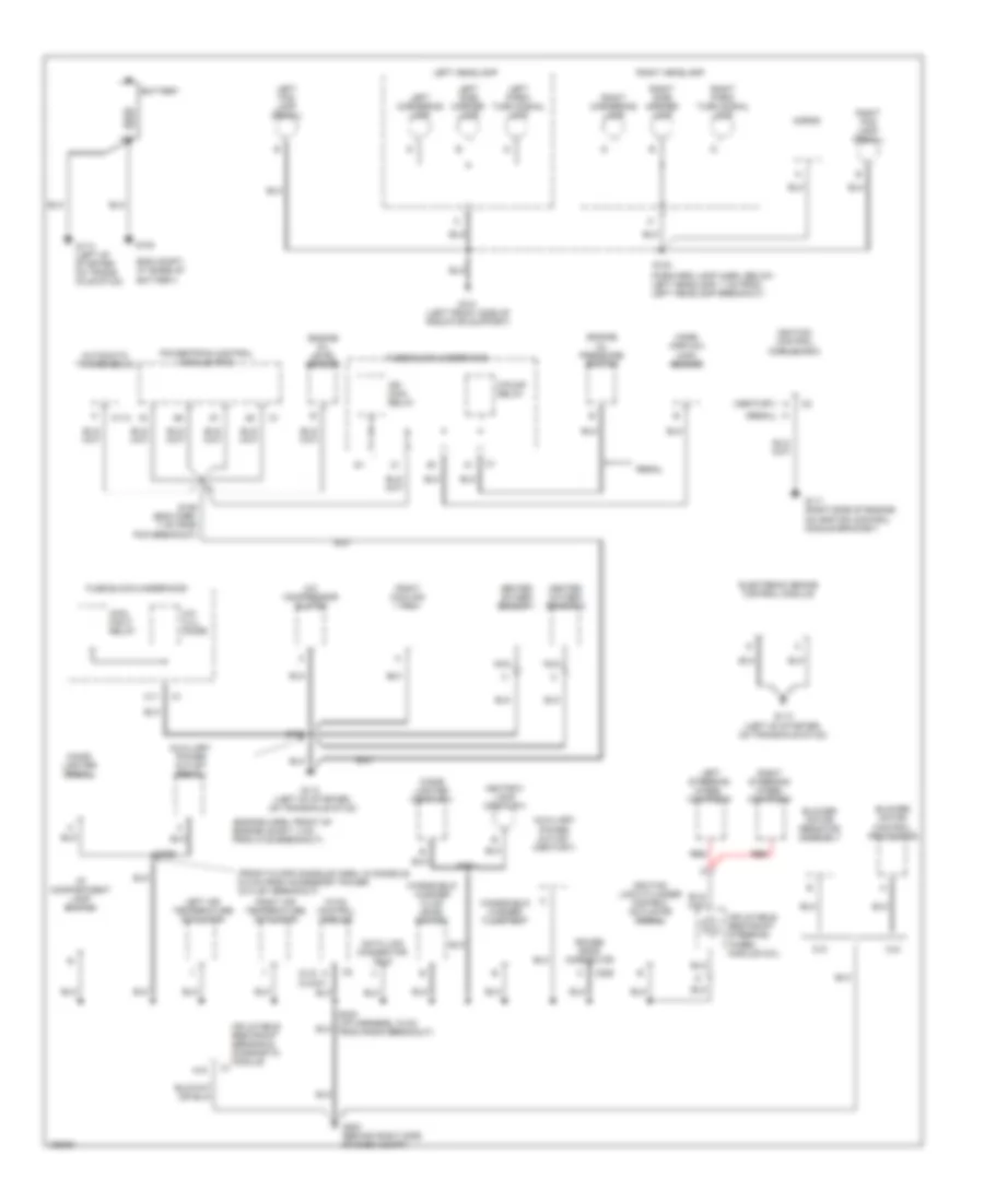 Электросхема подключение массы заземления (1 из 2) для Buick Century 2003