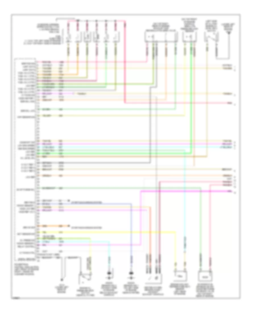 3.8L VIN 2, Электросхема системы управления двигателем (1 из 5) для Buick Lucerne CXL 2008