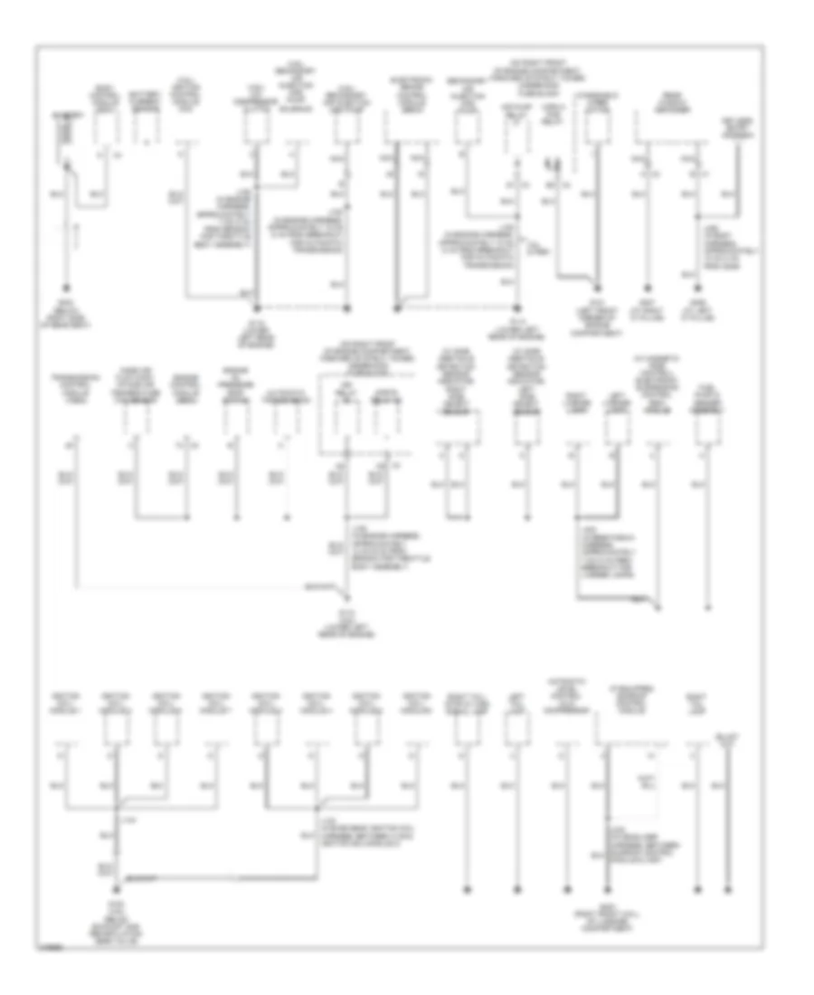 Электросхема подключение массы заземления (1 из 4) для Buick Lucerne CXL 2008