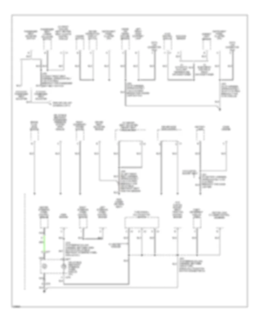Электросхема подключение массы заземления (3 из 4) для Buick Lucerne CXL 2008