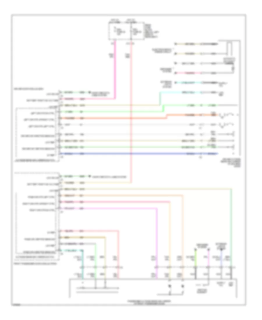 Электросхема привода зеркал для Buick Lucerne CXL 2008