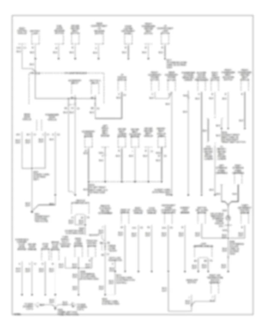 Электросхема подключение массы заземления (2 из 3) для Buick Park Avenue 2003