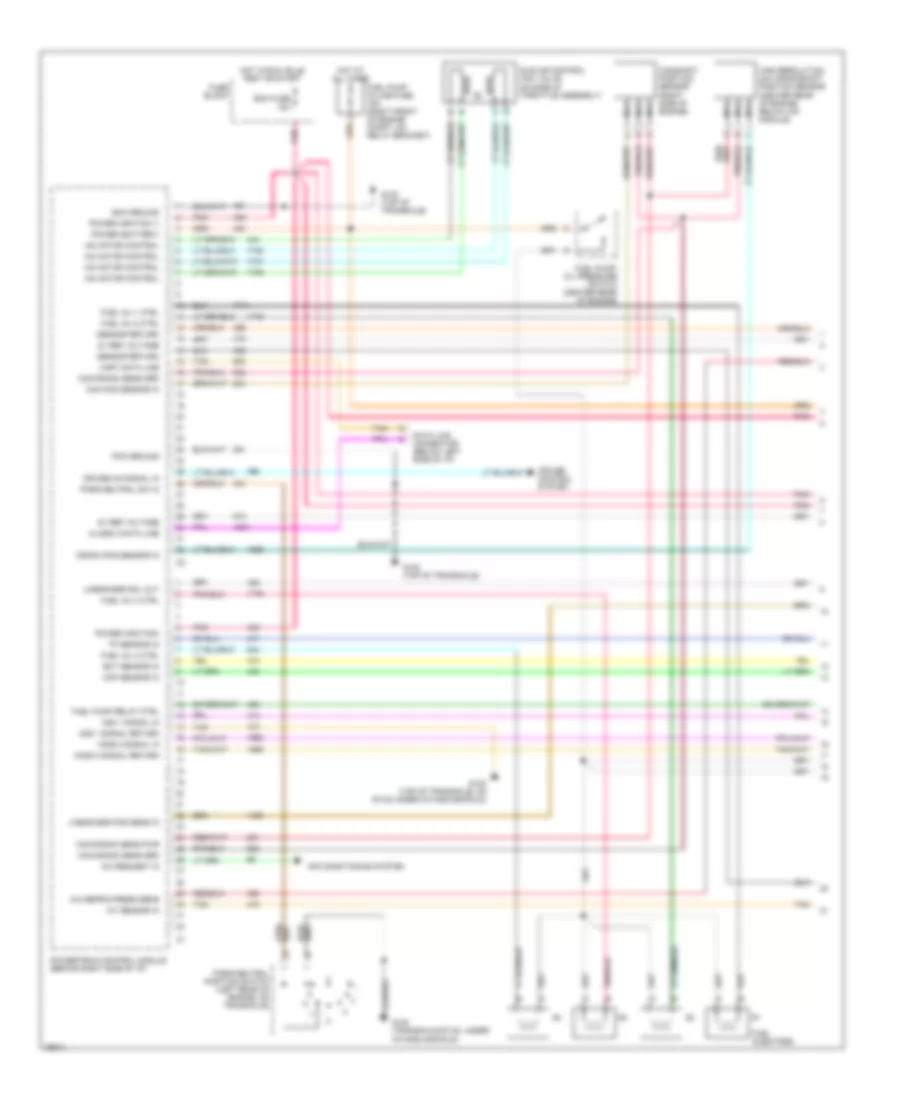 2.2L (VIN 4), Электросхема системы управления двигателя (1 из 3) для Buick Century Limited 1996