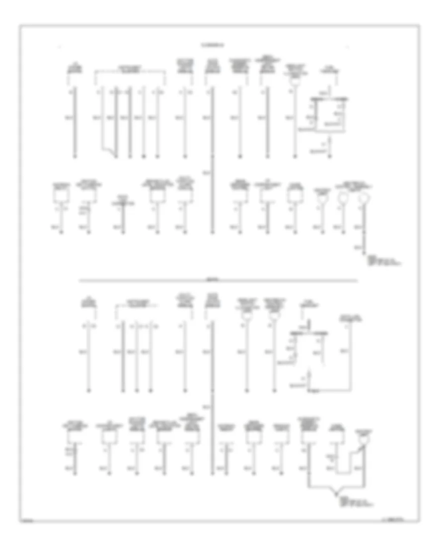 Электросхема подключение массы заземления (2 из 3) для Buick Century Limited 1996
