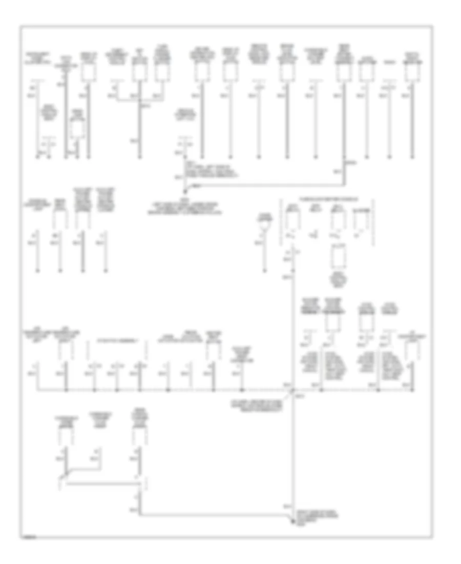 Электросхема подключение массы заземления (2 из 4) для Buick Rendezvous CXL 2003