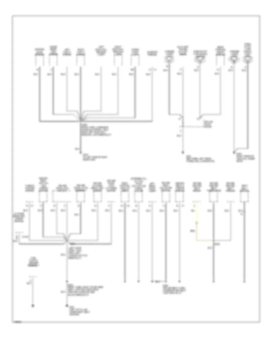 Электросхема подключение массы заземления (3 из 4) для Buick Rendezvous CXL 2003