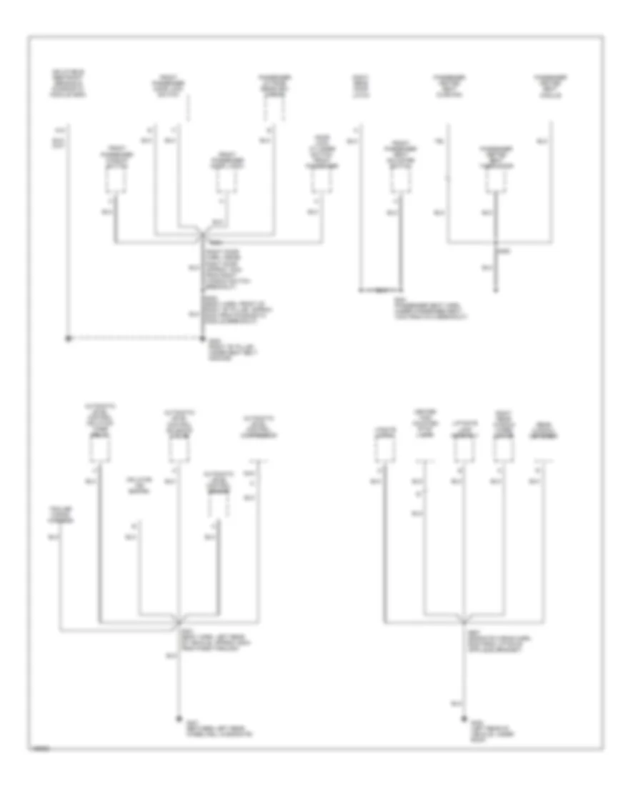 Электросхема подключение массы заземления (4 из 4) для Buick Rendezvous CXL 2003