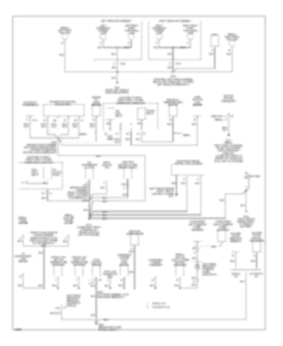 Электросхема подключение массы заземления (1 из 2) для Buick Century 2004