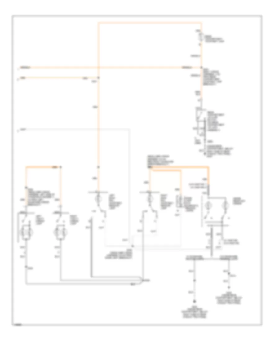 Электросхема подсветки (2 из 2) для Buick Century 2004