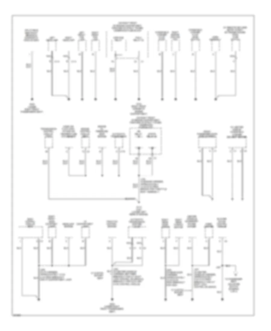 Электросхема подключение массы заземления (2 из 4) для Buick Lucerne CX 2009