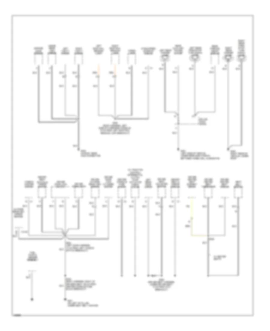 Электросхема подключение массы заземления (3 из 4) для Buick Rendezvous CXL 2004