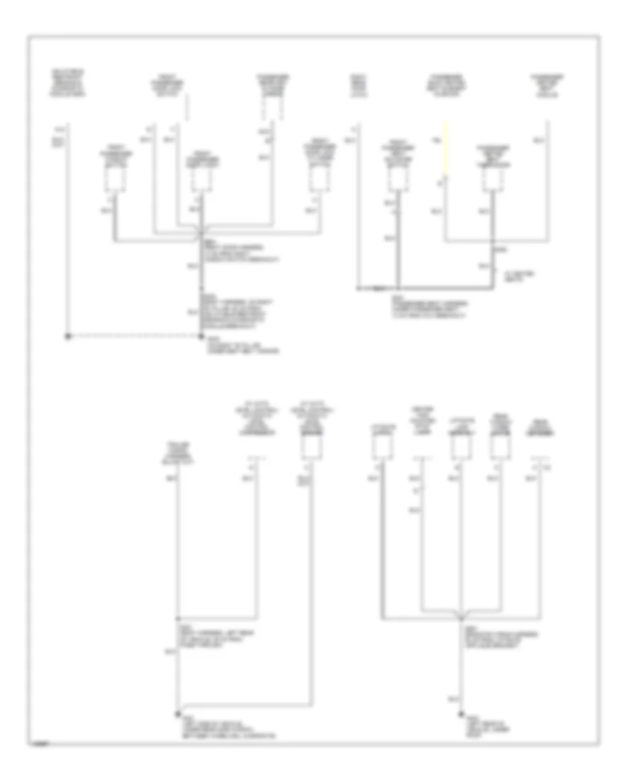 Электросхема подключение массы заземления (4 из 4) для Buick Rendezvous CXL 2004