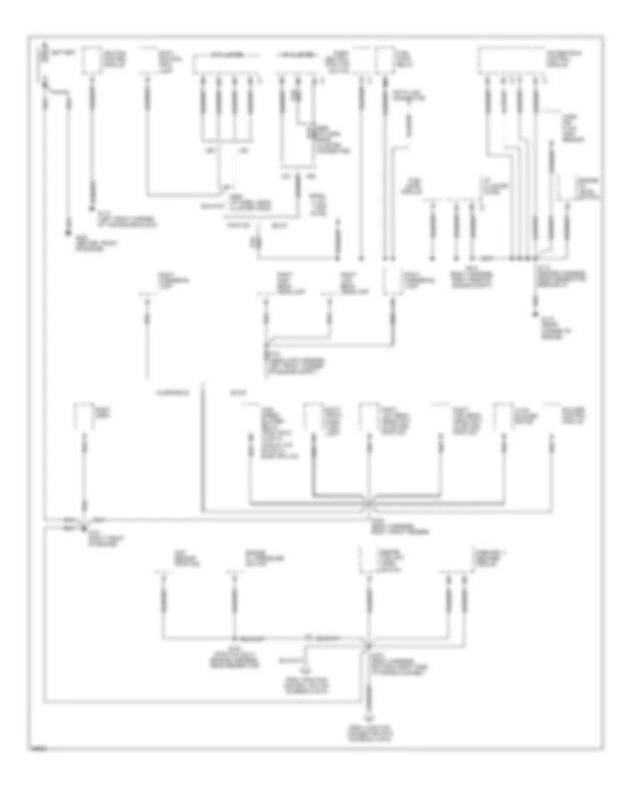 Электросхема подключение массы заземления (1 из 6) для Buick LeSabre Custom 1997