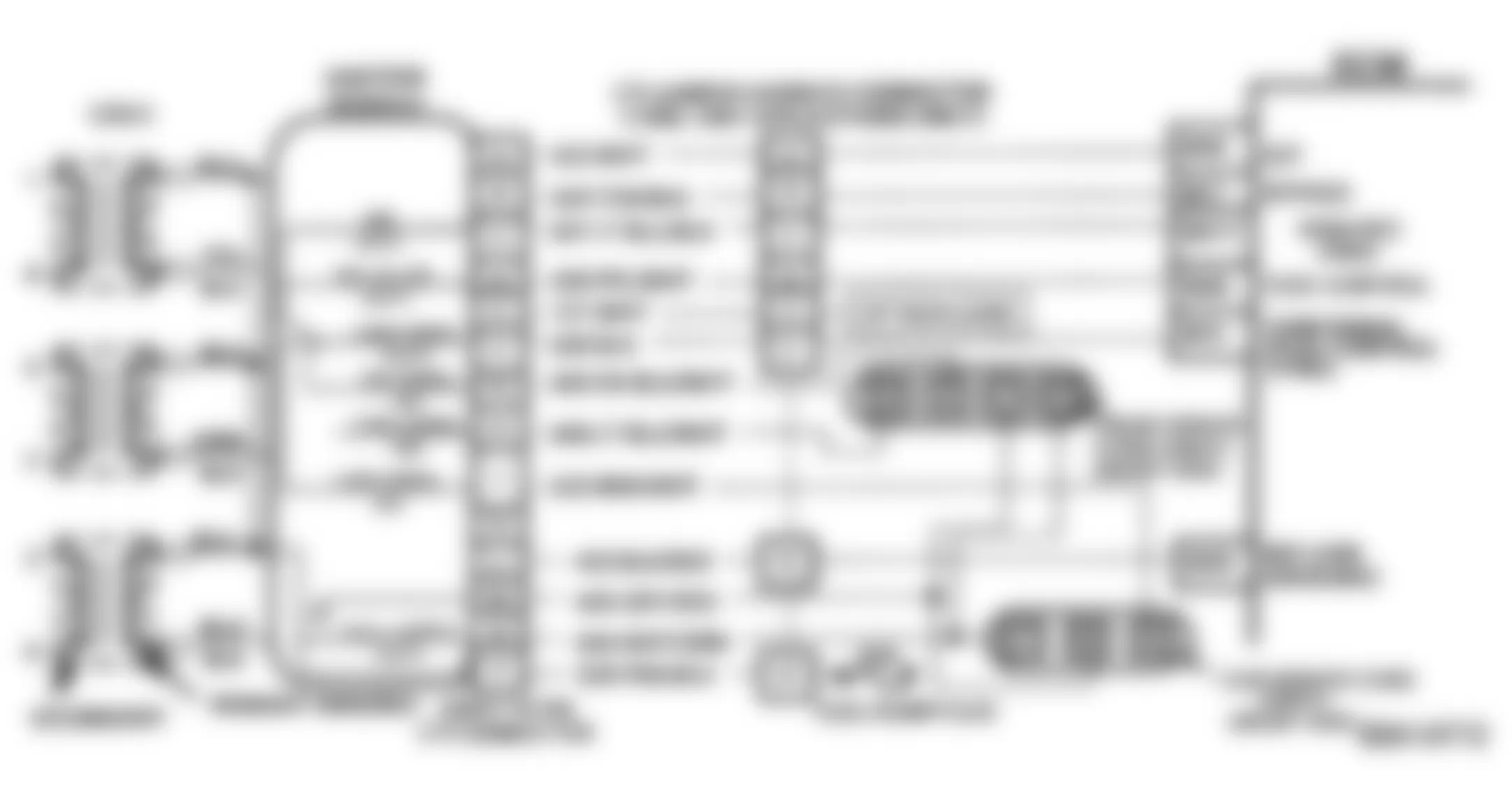 Buick LeSabre 1990 - Component Locations -  Code 41 Supplemental Wiring Schematic, Cam Sensor Signal