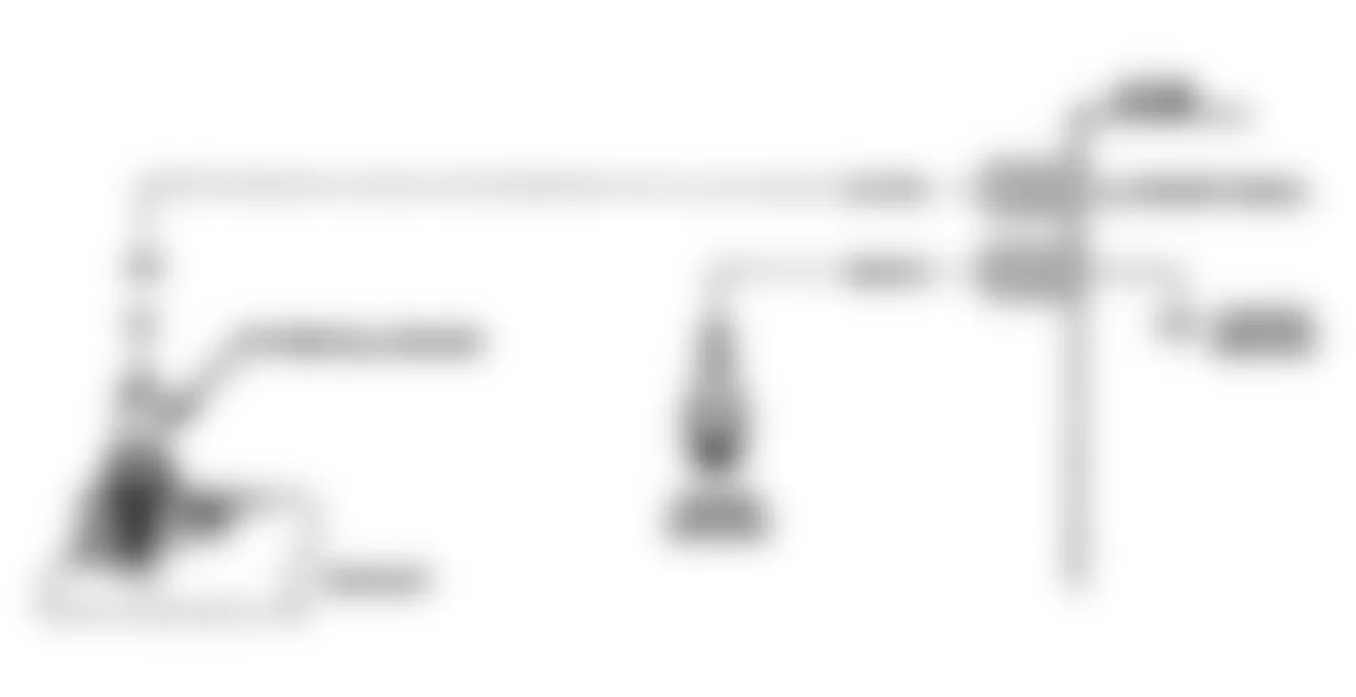 Buick Regal Custom 1990 - Component Locations -  Code 13: Open O2 Sensor Ckt Schematic (A Body)