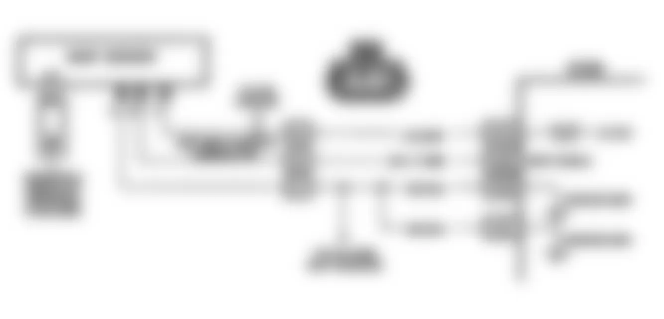 Buick Regal Custom 1990 - Component Locations -  Code 34: MAP Sensor Signal Low Schematic (W Body Non-Turbo)