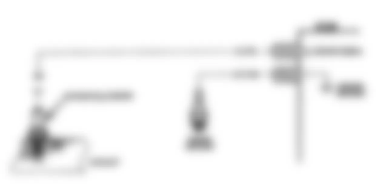 Buick Regal Gran Sport 1990 - Component Locations -  Code 13: Open O2 Sensor Ckt Schematic (F, J, L Body)