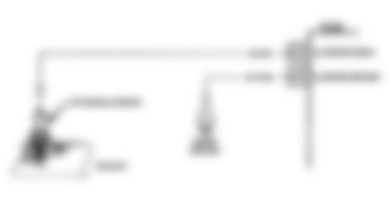 Buick Regal Gran Sport 1990 - Component Locations -  Code 13: Open O2 Sensor Schematic (W Body)