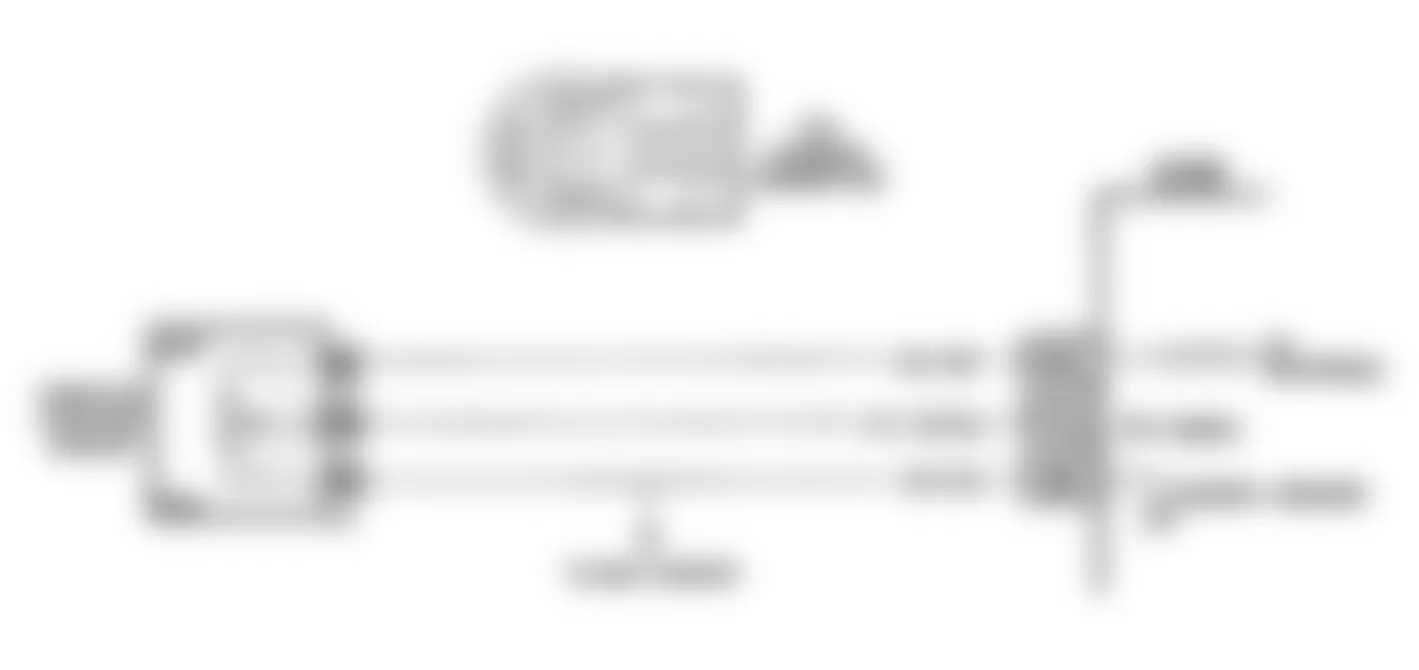 Buick Regal Gran Sport 1990 - Component Locations -  Code 21: TPS Signal High Schematic (F Body)