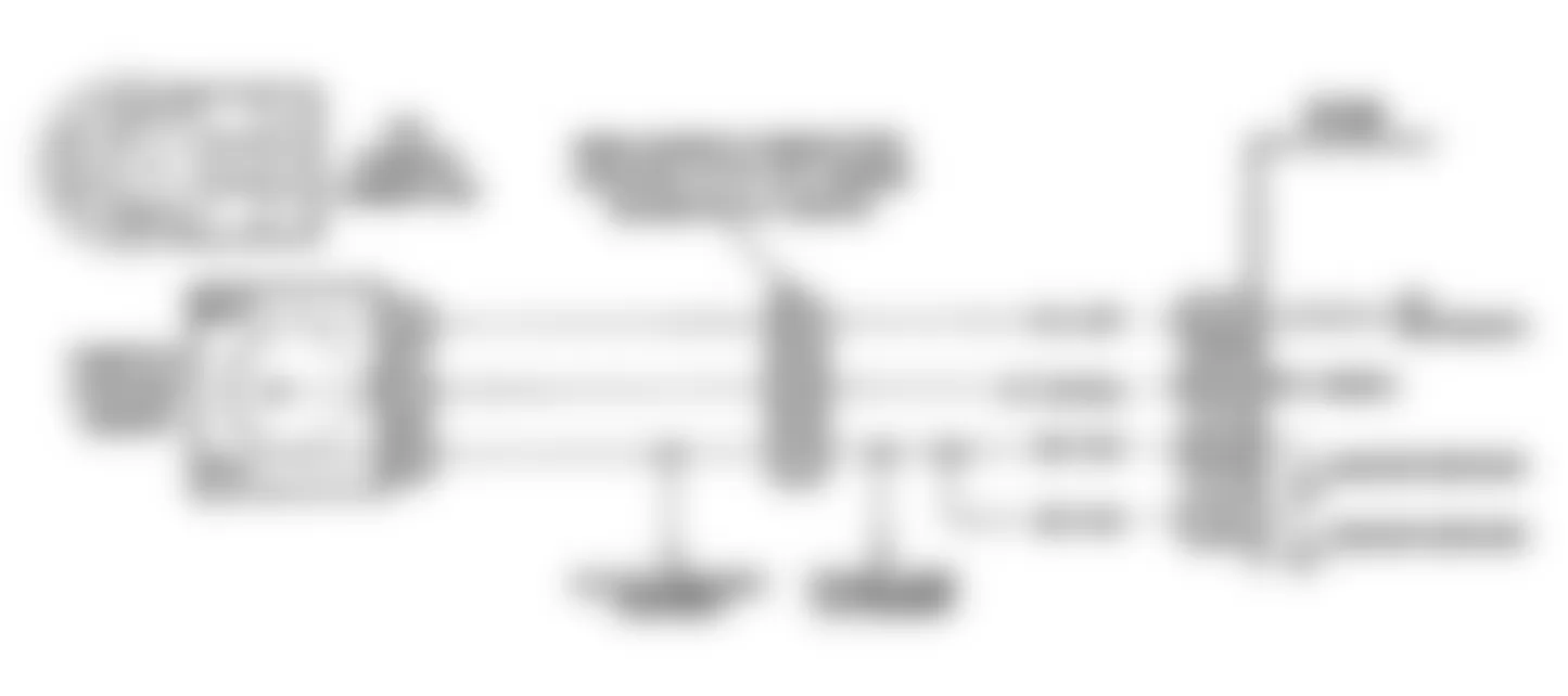 Buick Regal Gran Sport 1990 - Component Locations -  Code 21: TPS Signal High Schematic (W Body)