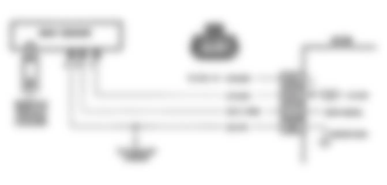 Buick Regal Gran Sport 1990 - Component Locations -  Code 33: MAP Sensor Signal High Schematic (A Body)