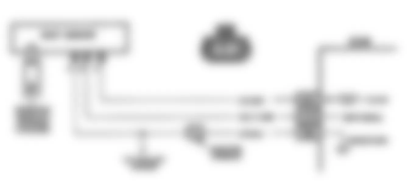 Buick Regal Gran Sport 1990 - Component Locations -  Code 33: MAP Sensor Signal High Schematic (F Body)