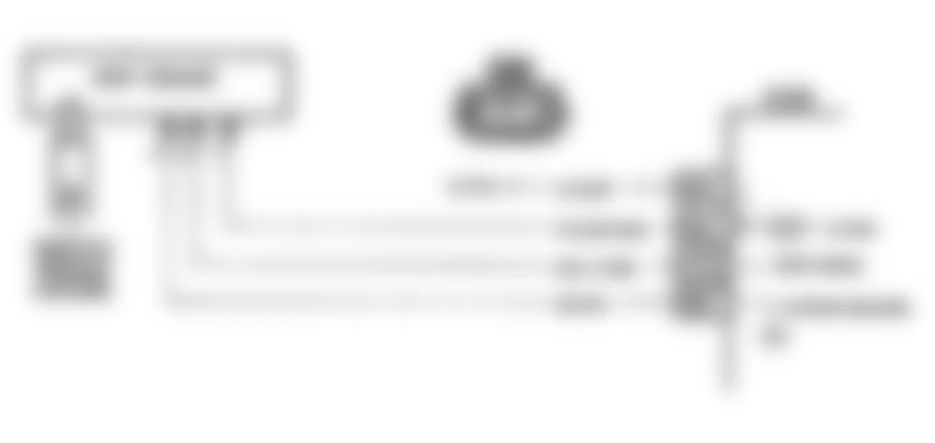 Buick Regal Gran Sport 1990 - Component Locations -  Code 33: MAP Sensor Signal High Schematic (J Body)