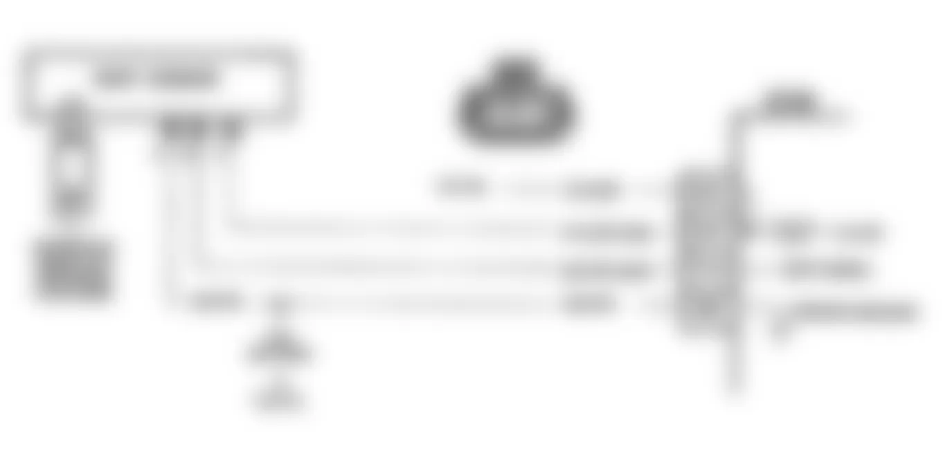 Buick Regal Gran Sport 1990 - Component Locations -  Code 33: MAP Sensor Signal High Schematic (L Body)