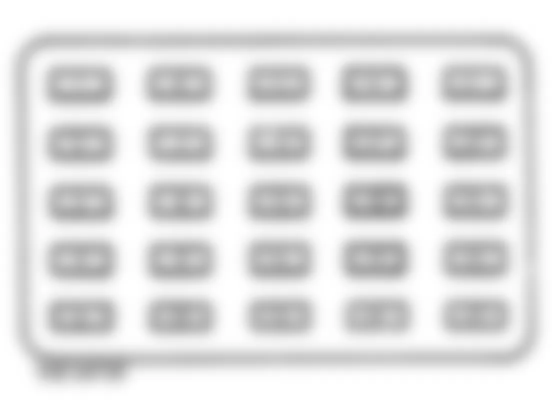 Buick Riviera 1990 - Component Locations -  Fuse Panel Identification (1986-93 Riviera & 1988-91 Reatta)