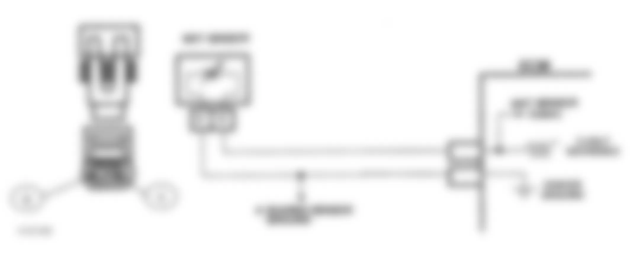 Buick Century Limited 1991 - Component Locations -  Code 23, Schematic, MAT Sensor Signal Voltage High