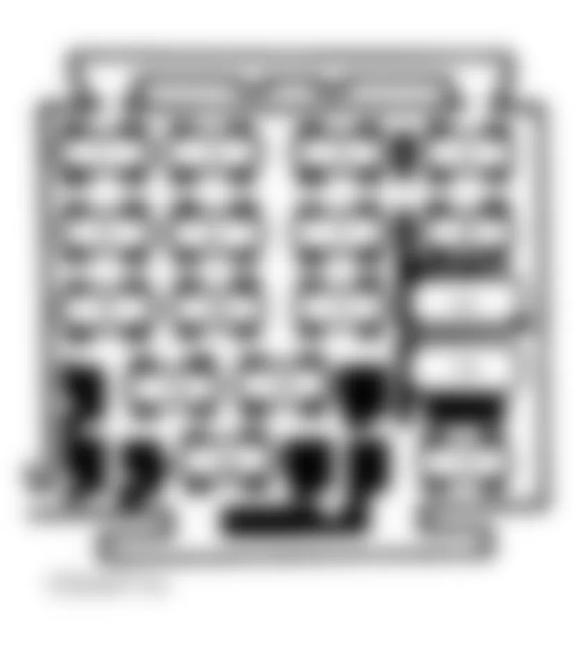 Buick Century Special 1991 - Component Locations -  Fuse Panel Identification (1990-93 Century)