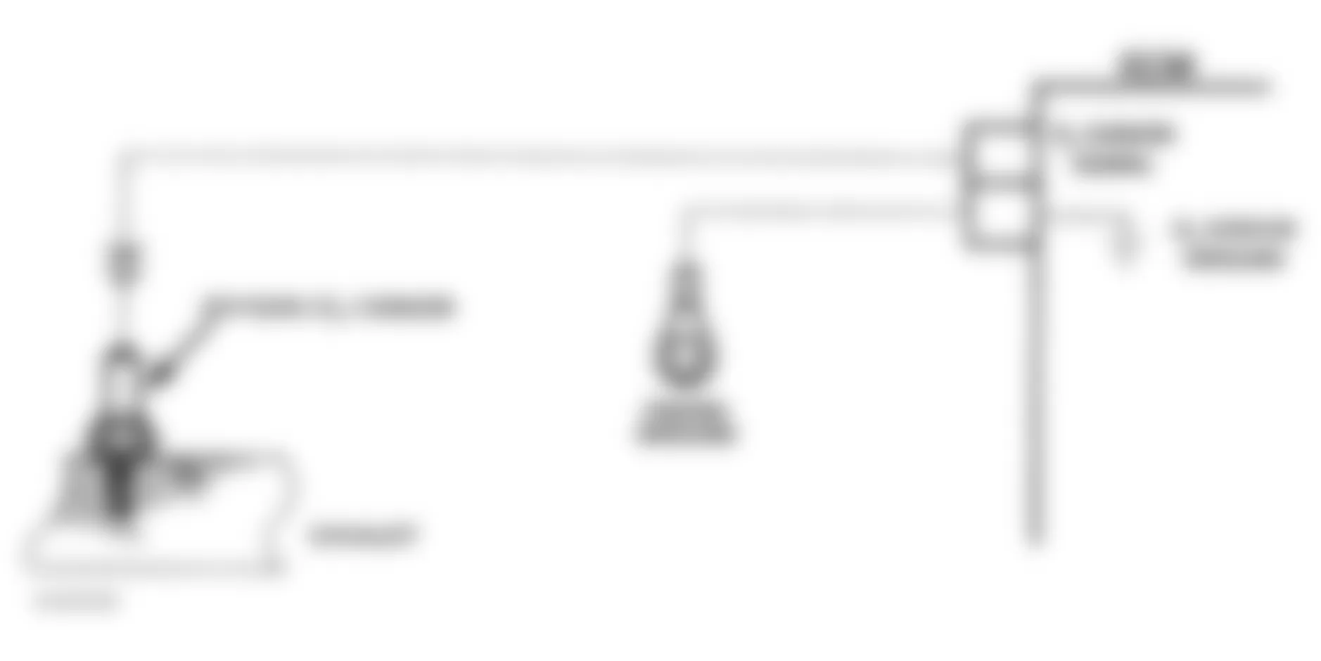 Buick LeSabre Limited 1991 - Component Locations -  Code 13, Schematic, Open Oxygen Sensor Circuit