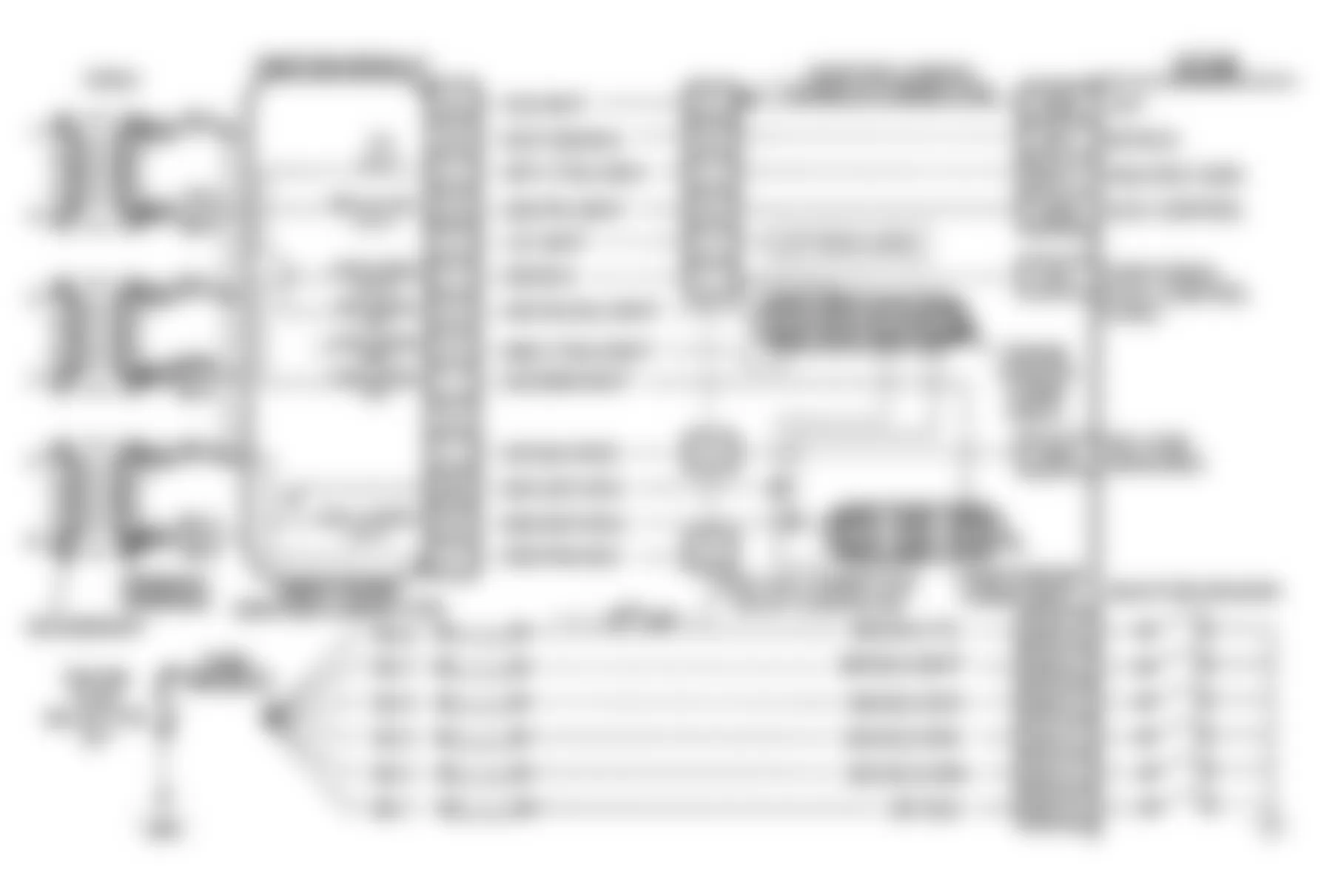 Buick LeSabre Limited 1991 - Component Locations -  Code 42, Schematic, EST Circuit Open/Grounded