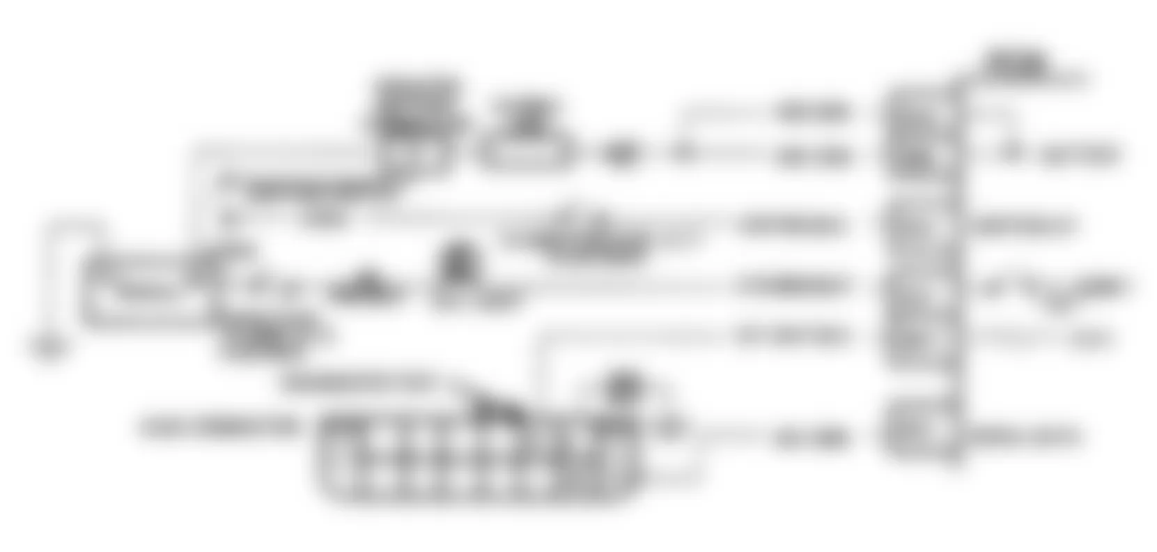 Buick Park Avenue Ultra 1991 - Component Locations -  Code 16, Schematic, System Voltage High/Low