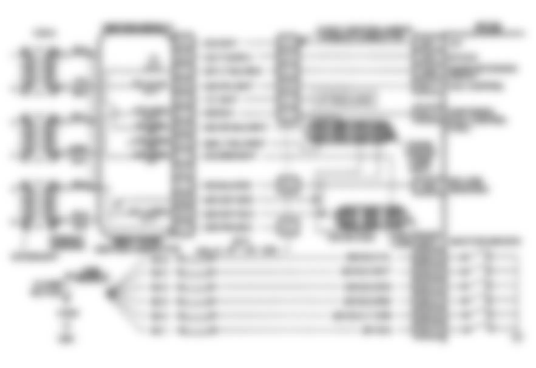 Buick Park Avenue Ultra 1991 - Component Locations -  Code 17, Schematic, RPM Signal Problem