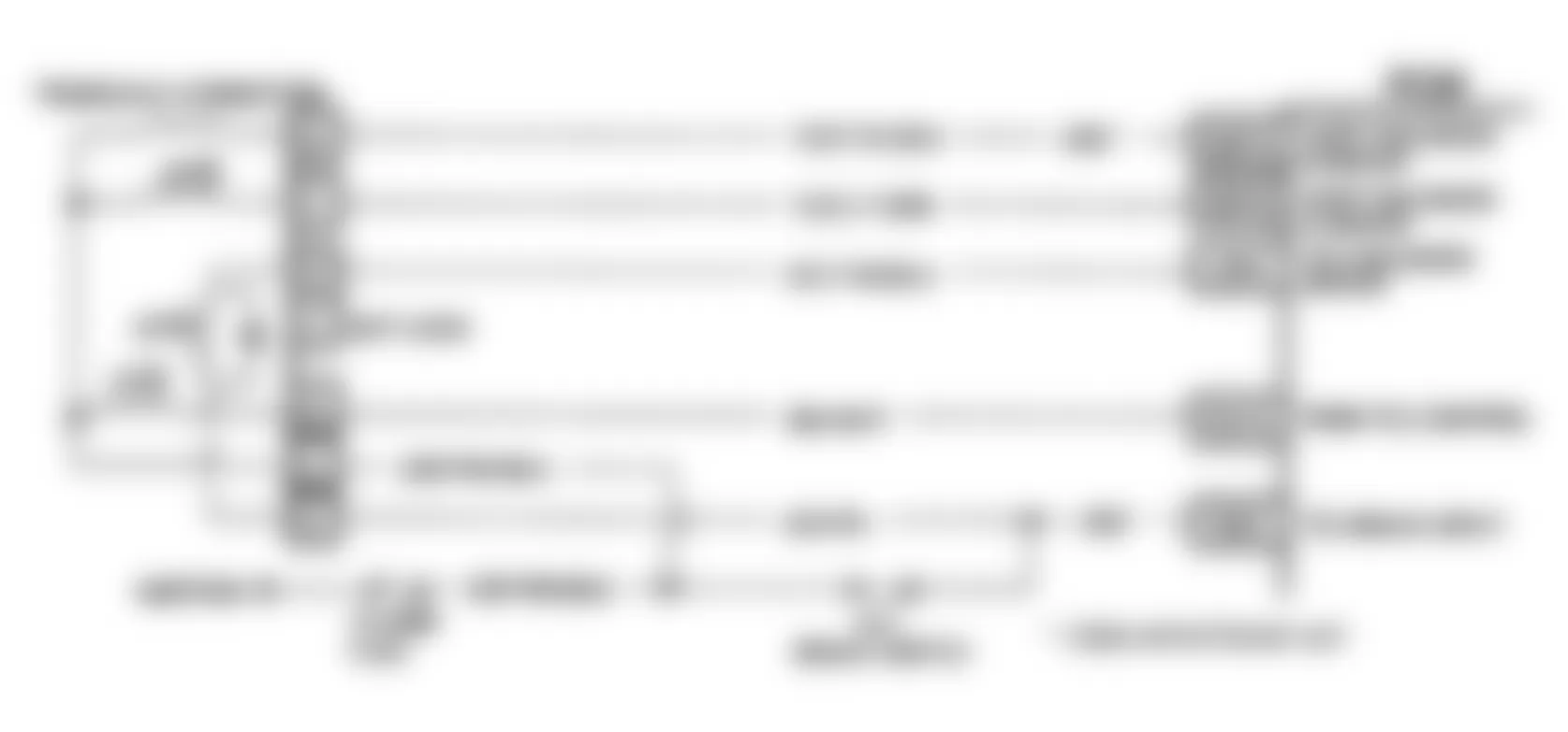 Buick Park Avenue Ultra 1991 - Component Locations -  Code 36, Schematic, W/4T60E, Shift Ctrl Problem