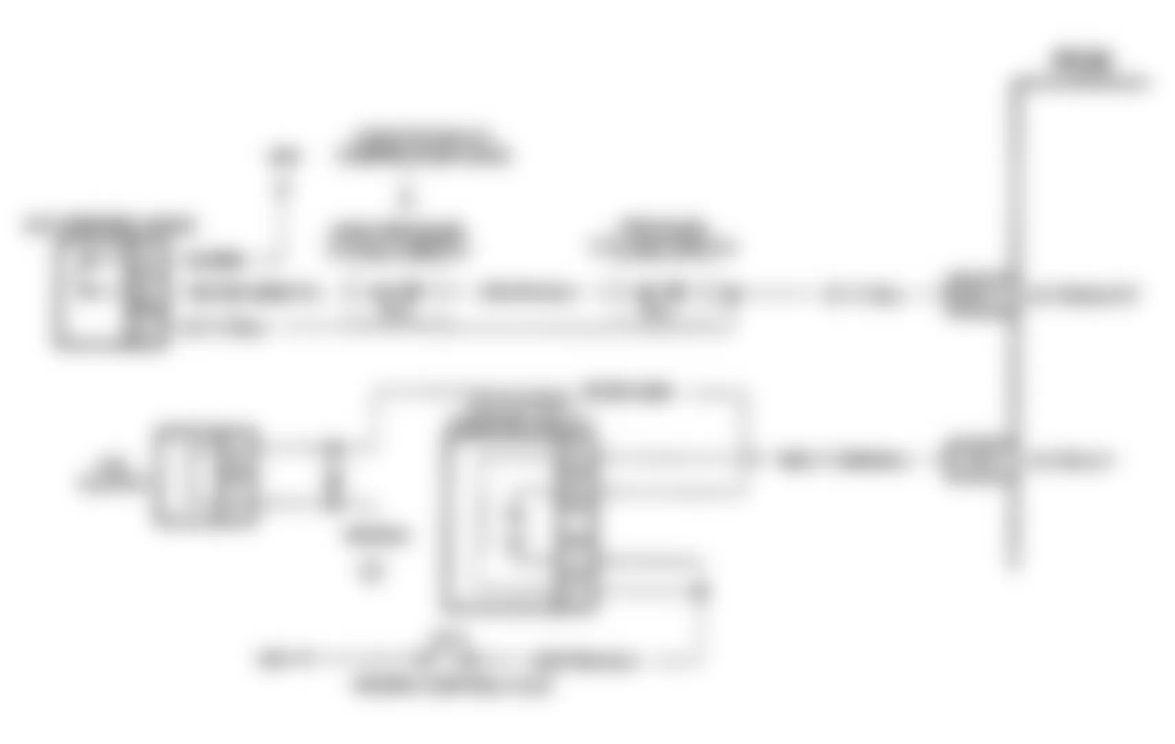 Buick Park Avenue Ultra 1991 - Component Locations -  Code 66, Schematic, (W/O Digital Display) Low A/C Refrigerant Charge