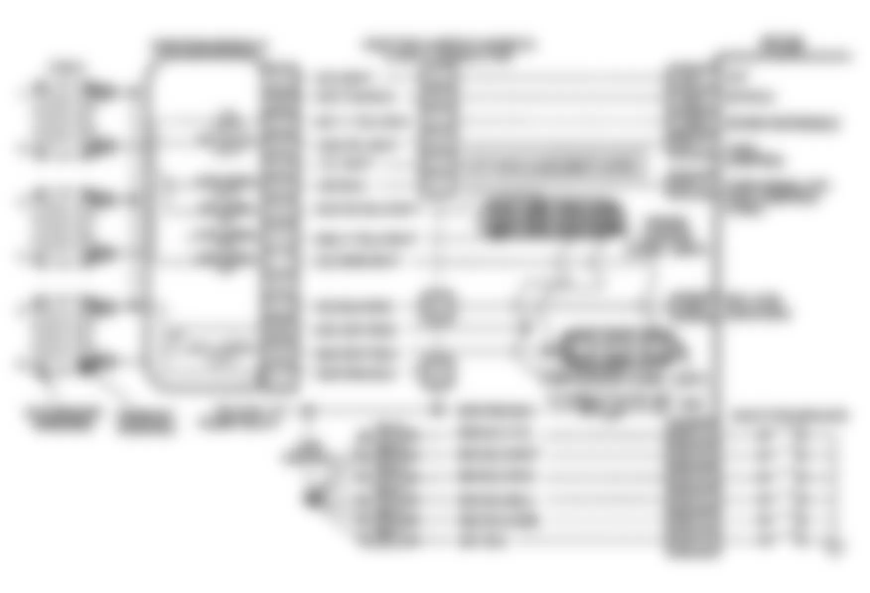 Buick Reatta 1991 - Component Locations -  Code 41, Schematic, Reatta & Riviera, Cam Sensor Circuit
