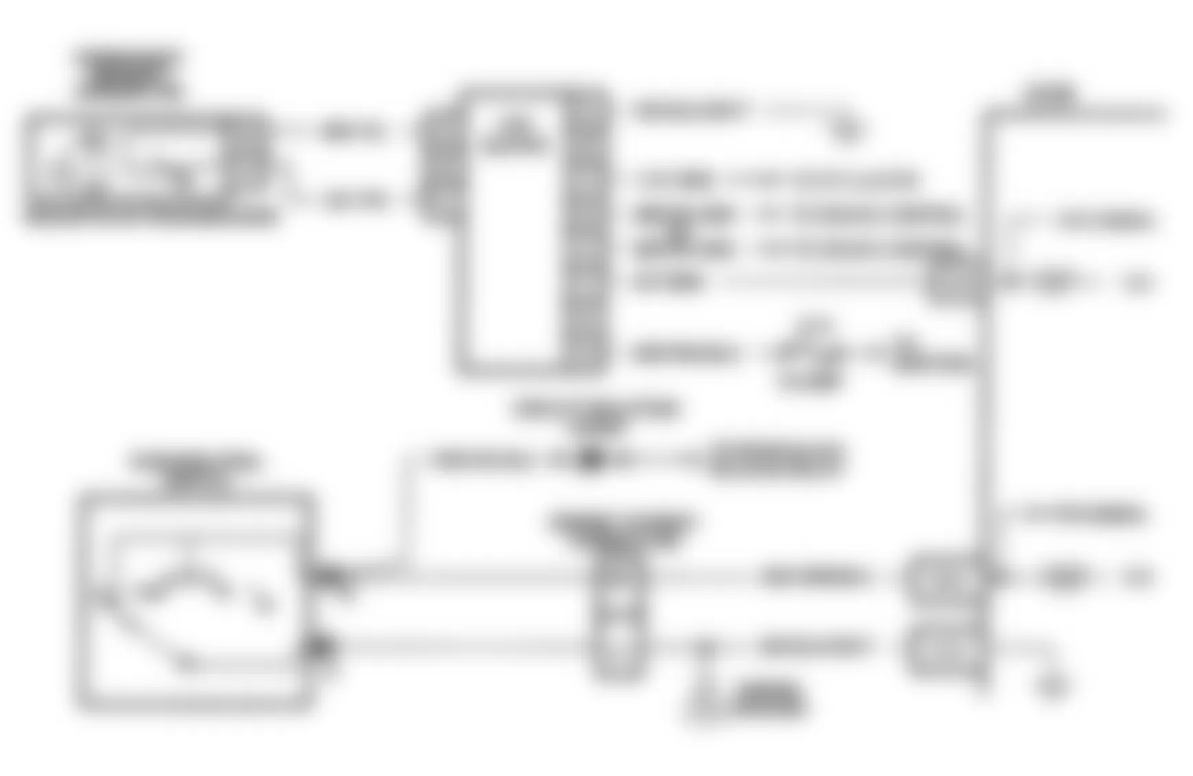 Buick Roadmaster Estate Wagon 1991 - Component Locations -  Code 24, Schematic, Speed Sensor (VSS)