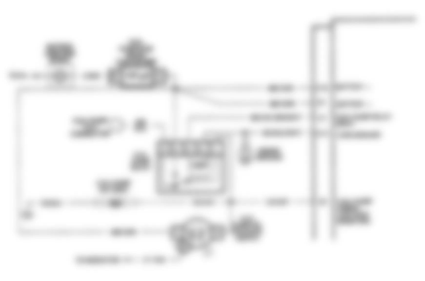Buick Roadmaster Estate Wagon 1991 - Component Locations -  Code 54, Schematic, Fuel Pump Voltage Low