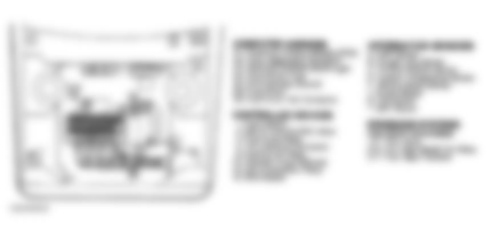 Buick Skylark 1991 - Component Locations -  Component Locations (1 Of 3)